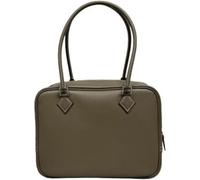 KJHZCE 13 Head Layer Cowhide Retro Portable Pillow Bag Medium Ancient Feather Women's Bag(Daxianghuixiaohao20cm)