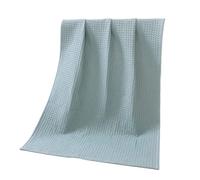 KJHZCE 2pcs Pure Cotton Waffle Towel Multipurpose Use as Bath Fitness Bathroom Shower Sports Towel,Handle Various situations effortlessly.27.56x55.12inch (Green)