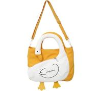 KJHZCE Cute Cartoon Goose Messenger Crossbody Bag For Women Waterproof Large Capacity Shoulder Bag(Yellow)