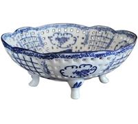 KJHZCE Fruit Tray Chinese Retro Ceramic Candy Fruit Plate (Small)(Large)