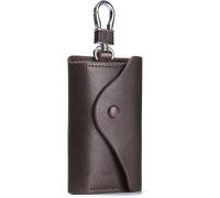KJHZCE Men's Leather Key Case Butler Small Keychain