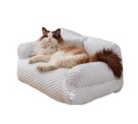 KJHZCE Pet Sofa Bed Four Seasons Universal Removable Washable Ice Silk Feeling Non-Stick Fur Thick Dog House(E,75 * 51 * 28cm)