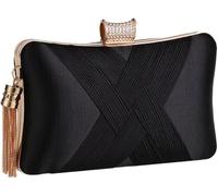 KJHZCE Women's Metal Tassel Crafted Clutch Craft Party Bag Evening Fashion 17.5 * 11.5cm(D)