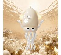 KJIXYUNG Dancing Crawling Octopus Toy LED Lights Music White