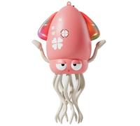 KJIXYUNG Dancing & Crawling Octopus Toy with LED Lights and Music - Automatic Swinging Musical Interactive Toy，Fun Birthday Gift (Red)