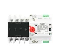 KJJFIPCXP 3 Phase Din Rail ATS Dual Power Automatic Transfer Switch Electrical Selector Switches Uninterrupted Power 4P 63A 100A 125A(25v,220V)