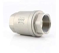 KJJFIPCXP Check Valves 1/4 3/8 1/2 3/1 1 1-1/4 1-1/2 Stainless Steel SS304 Vertical Lift in Line Spring Check Valve DN8 DN15 DN20 DN25 DN32 DN40 1pc(1.25)