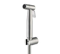 KJJFIPCXP Handheld Bidet Sprayer Head Stainless Steel Brushed Portable Toilet Bidet Shower Head Bathroom Shower Bidet Tap for Toilet Cleaning, Pet Bath, Personal Hygiene,B(A)