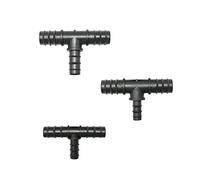 KJJFIPCXP Hose Connector T-Shaped 1" to 3/4" to 1/2" Garden Hose Tee Joint Reducer Water Divider Tee Barb Water Joint for 25mm/20mm/16mm Hose 2 Pieces