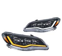 kjjukrhfs For 8th Gen For Civic FD1 FD2 FD3 2007-2011 R LED Headlight LED Front Lamp Sequential Turn Signal Car Headlight Components(Left Hand Drive)