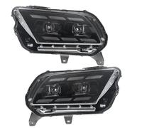 kjjukrhfs For Mustang 2009-2014 LED Headlight Upgrade LED Front DRL Dynamic Turn Signal Lamp Accessories Car Headlight Components