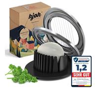 kjøk Premium Egg Slicer Stainless Steel Wires, Zinc Alloy Frame - Professional Cutter for Eggs, Mozzarella, Mushrooms and Soft Fruits - and Vegetables - Egg Divider Dishwasher Safe Mother's Day Gift