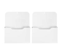 KJKVIVH 2 Pack Magnetic File Holder - Paper Holder, Pocket Organizer,Hanging Wall File Organizer Office Supplies Storage, Magazine Mail Organizer Case for,Planners,Letter