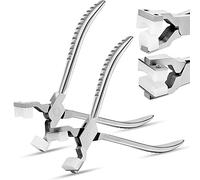 KJKVIVH 2 Pcs Ring Making Kit Chain Nose Pliers Bending and Wrapping Metal Tool Stainless Steel Ring Bender Ring Bending Tool