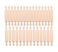 KJKVIVH 20 Pieces Wooden Mini Rolling Pin 7 Inches Long Kitchen Baking Rolling Pin Small Wood Dough Roller