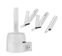 KJKVIVH 4 Speed Welding Nozzles for Vinyl PVC Plastic Hot Air Blower Triangle Speed Nozzle 5Mm Round Welding Alloy Y Type