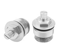 KJKVIVH 41MM Motorcycle Front Screw Fork Cover Cap Preload Adjusters Bolts for CB400(Silver)