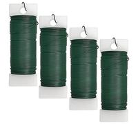 KJKVIVH 4Pack Floral Wire Flexible Paddle Wire Florist Green Wire for Crafts,Wreaths, Tree,Garland and Floral Flower Arrangement
