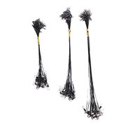 KJKVIVH 72Pcs Anti-bite Fishing Lure Wire Trace Leader Swivel Stainless Steel Rolling Swivels for Pike Fishing 15/20/25cm