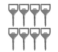 KJKVIVH Metal Bottles Opener Kits 8 Pack Blank Stainless Steel Opener Insert DIY Metal Beer Opener Square Opener