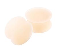 KJM FASHION 2PCS Silicone Skin 3/4 inch 20mm Double Flared Saddle Cute Ear Stretcher Gauge Plug Lobe Earring Piercing Jewellery 2681