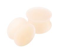 KJM FASHION 2PCS Silicone Skin 9/16 inch 14mm Double Flared Saddle Cute Ear Ring Stretcher Lobe Gauge Plug Piercing Jewellery 2678