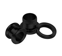 KJM Fashion 2PCS Surgical Steel Single Flared Stretcher Ear Tunnel Gauge Plug Earring Lobe Piercing Jewellery Pick Size