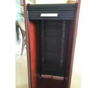 KJoBDwz Accordion Folding Door Black Temporary Sliding Tambour Gate Kit，for RV/Campervan/Home/Office No Drilling/Easy to Install(60x110cm)
