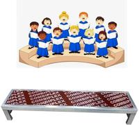 KJoBDwz Choral Stair Movable Single-Tier Choir Steps, Easy to Assemble, Suitable for Concerts, Community Events and Performances