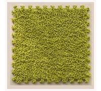 KJoBDwz interlocking carpet Foam Patchwork Rug Mat, 16pcs, Interlocking Floor Mats, Interlocking Fluffy Small Rugs, Square Plush Jigsaw Puzzle Rugs climbing mat(Green)