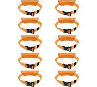 KJoBDwz Oxygen Tank Stand 2 4 6 8 10 Pack Gas Cylinder Wall-Mounted Bracket, Propane Bottle Holders/Oxygen Tank Holder Rack(Orange,10 Pack)