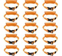 KJoBDwz Oxygen Tank Stand Gas Cylinder Holder Wall-Mounted Bracket, Portable Oxygen Tank Storage Rack with Screws & Safety Strap(Orange,15pack)