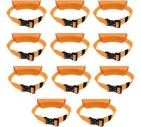 KJoBDwz Oxygen Tank Stand Propane Tank Mounting Bracket Strap - Set of 1 3 5 7 9 11 13 15, Portable Oxygen Tank Wall Mounted Holder(Orange,11pcs)