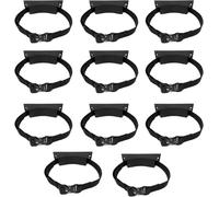 KJoBDwz Oxygen Tank Stand Propane Tank Mounting Bracket Strap - Set of 1 3 5 7 9 11 13 15, Portable Oxygen Tank Wall Mounted Holder(Schwarz,11pcs)