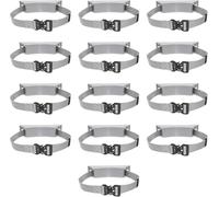 KJoBDwz Oxygen Tank Stand Propane Tank Mounting Bracket Strap - Set of 1 3 5 7 9 11 13 15, Portable Oxygen Tank Wall Mounted Holder(Grey,13pcs)