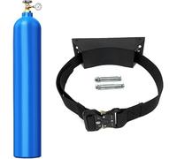 KJoBDwz Oxygen Tank Stand Propane Tank Mounting Bracket Strap - Set of 1 3 5 7 9 11 13 15, Portable Oxygen Tank Wall Mounted Holder(Schwarz,1pc)