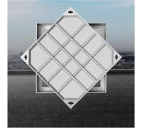 KJoBDwz Recessed Manhole Cover Invisible Design Embedded Manhole Lid，Stainless Steel Inspection Chamber Cover，Square Manhole Cover(5cm,70 * 70cm/27.6 * 27.6in)