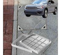 KJoBDwz Recessed Manhole Cover Rectangular Manhole Covers, Invisible Recessed Septic Outside Sewage Lids Heavy Duty 3 Tons(50 * 50cm/19.6 * 19.6in)