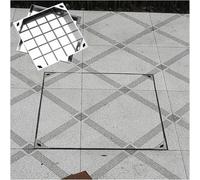 KJoBDwz Recessed Manhole Cover Stainless steel invisible manhole cover,Recessed Block Paving Manhole Cover,Embedded Sewer Manhole Cover(8cm,80 * 80cm/31.5 * 31.5in)