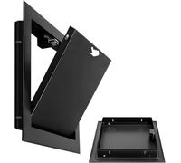 KJoBDwz Steel Access Panel Access Panel，Black Access Panel Door with Click Open/Close Mechanism, Galvanised Panel Hiding Cover(40x40cm/15.7x15.7in)