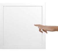 KJoBDwz Steel Access Panel Small Square Access Panel for Drywall Ceiling，Touch Latch Access Door Cover，Plumbing Wall Hole Plate(White,350x350mm/13.7x13.7in)