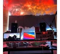 KjoiDWz 3D Thundercloud LED Light Kit, APP Control, DIY Dynamic Effect, Suitable For Adult Home Theater(10m/32.8ft)