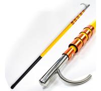 KjoiDWz Adjustable Pool Safety Hook with Telescopic Pole, Drowning Swimmers Emergency Rescue Hooks, for Water Parks/Beach(Yellow,5m(16ft))