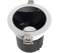 KjoiDWz Lndoor Rotation Downlight, 5W-12W LED Black Cup Recessed Ceiling Light Canless Round Ceiling Panel Light(10w,4000k)