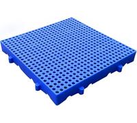 KjoiDWz Plastic Pallets Lightweight plastic pallets for basements, supermarkets, camping, easy to move around for Supermarket Garages Outdoor Closets(50x50x3cm)
