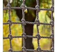 KjoiDWz Playground Rope Net Climbing Net For Kids Protective Safety Rope Net Anti-Fall Net Climbing Playing For Indoor And Outdoor Net Yard Frame Climbing Net, Treehouse Rope Ladder(2*2m(6.6*6.6ft))