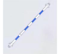 KjoiDWz Retractable Barricade Pole, Traffic Cone Connecting Pole, Plastic Connecting Pole,15 pcs(Round Head-blue and White)
