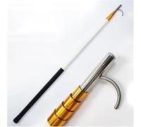 KjoiDWz Retractable Water Safety Rescue Hook Pole 20 16 13 Feet, Life Emergency Hook Extender Pole for Drowning Swimmers(White,13ft 1inch (4m))