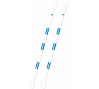 KjoiDWz Telescopic Safety Barricade Pole, Traffic Cone Connecting Pole, Connecting Pole with Reflective Film(Style 3,15pcs)