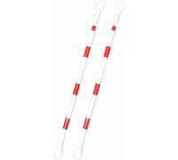 KjoiDWz Telescopic Safety Barricade Pole, Traffic Cone Connecting Pole, Connecting Pole with Reflective Film(Style 2,20pcs)